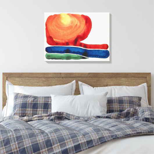 Avondster 2 Georgia O'Keeffe | Canvas Afdruk (Insitu (Slaapkamer))