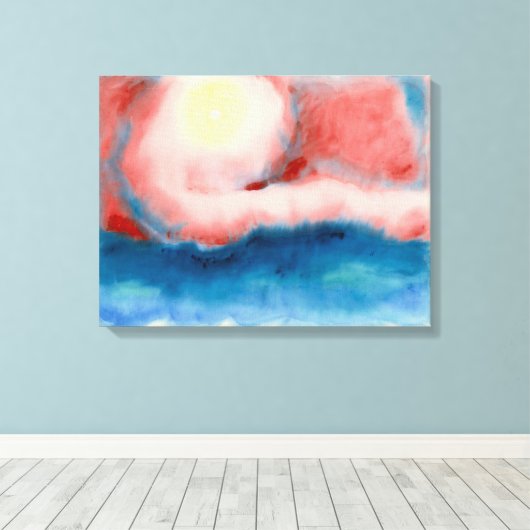 avondster Georgia O'Keeffe | Canvas Afdruk (Insitu (Houten vloer))