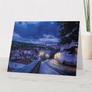 Avondstraat in Praag Kaart