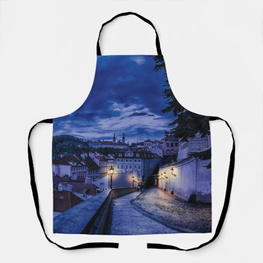 Avondstraat in Praag Schort (Voorkant)