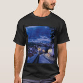 Avondstraat in Praag T-shirt (Voorkant)