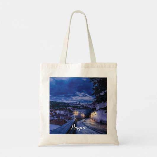 Avondstraat in Praag Tote Bag (Achterkant)