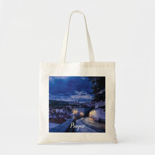 Avondstraat in Praag Tote Bag (Voorkant)