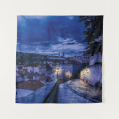 Avondstraat in Praag Wandkleed (Voorkant)