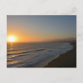 avondstrand briefkaart (Voorkant)