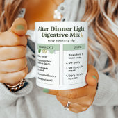 Avondthee-ritueel na het eten koffiemok
