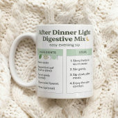 Avondthee-ritueel na het eten koffiemok