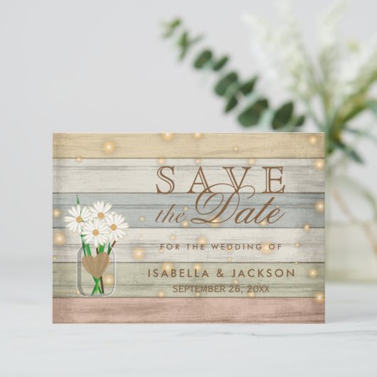 Avondvuurvlind Save the Date-ontwerp Save The Date (Staand voorkant)
