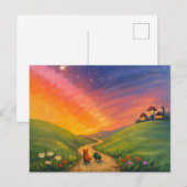 avondwandeling briefkaart (Voorkant / Achterkant)