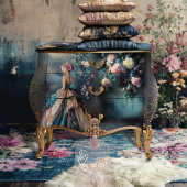 Avondwandeling Franse vrouw Fantasy Portret Tissuepapier