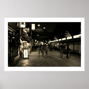 Avondwandeling in Asakusa: Tokio Poster