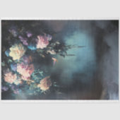 Avondwandeling, kolibrie en etherische flora tissuepapier (Voorkant)