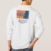 avondzeilen, ... Gooi de bowline weg. Sail ... T-shirt (Achterkant)