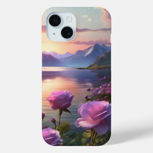 Avondzonsondergang paarse roze gradatie Avondlucht Case-Mate iPhone Case (Achterkant)
