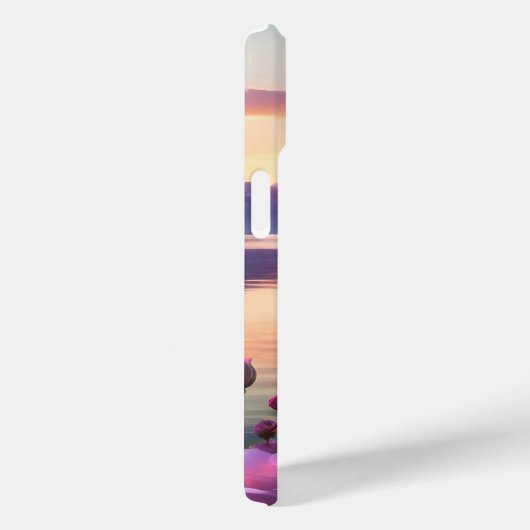 Avondzonsondergang paarse roze gradatie Avondlucht Case-Mate iPhone Case (Achterkant / Rechts)