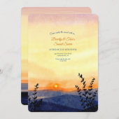 Avondzonsondergang uitnodiging (Voorkant / Achterkant)