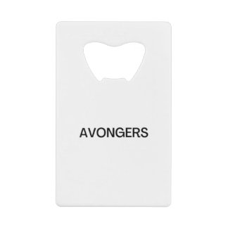 Avongers Creditkaart Flessenopener