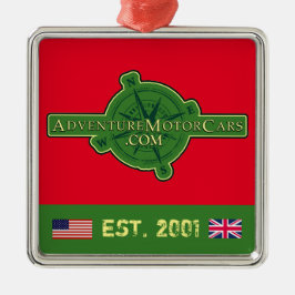 AVONTURE MOTOR AUTO'S METALEN ORNAMENT