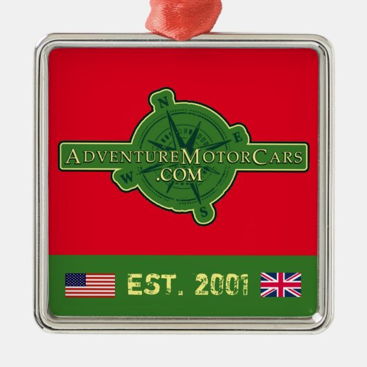 AVONTURE MOTOR AUTO'S METALEN ORNAMENT (Voorkant)