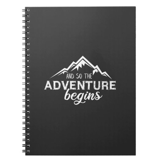 avonturen beginnen notitieboek (Voorkant)