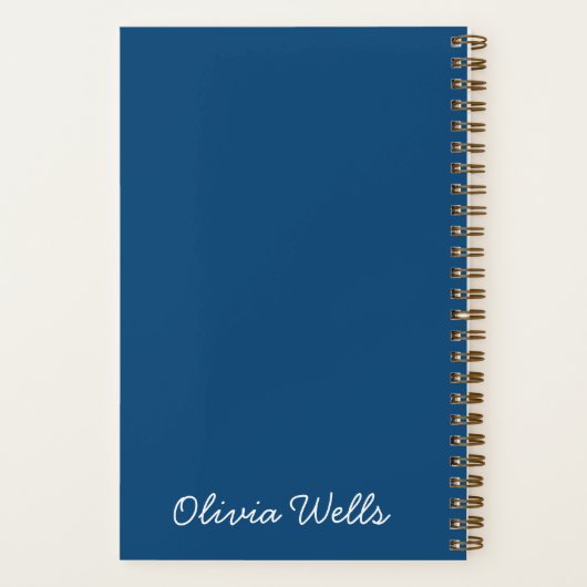 "Avonturen" Blue Travel Journal Notitieboek (Achterkant)