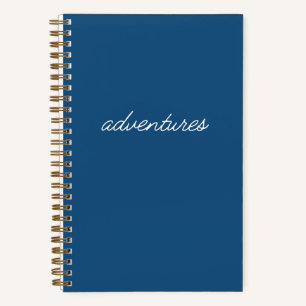 "Avonturen" Blue Travel Journal Notitieboek
