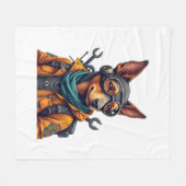 Avonturen Hond Fleece Deken (Voorkant (Horizontaal))