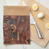 avonturen in de bibliotheek theedoek (Quarter Fold)