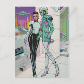 Avonturen in een 25e-eeuws winkelcentrum briefkaart (Voorkant)