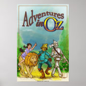 avonturen in Oz - het Poster van de Tovenaar (Voorkant)