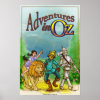 avonturen in Oz - het Poster van de Tovenaar
