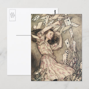  avonturen in Wonderland door Rackham Briefkaart