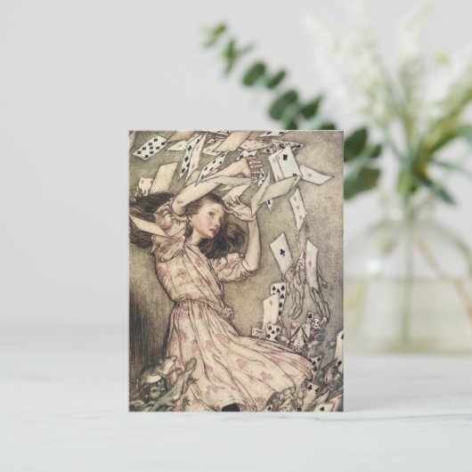  avonturen in Wonderland door Rackham Briefkaart (Staand voorkant)