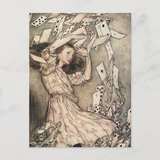 avonturen in Wonderland door Rackham Briefkaart (Voorkant)