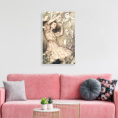  avonturen in Wonderland door Rackham Canvas Afdruk (Insitu (Woonkamer))