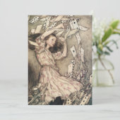  avonturen in Wonderland door Rackham Kaart (Staand voorkant)