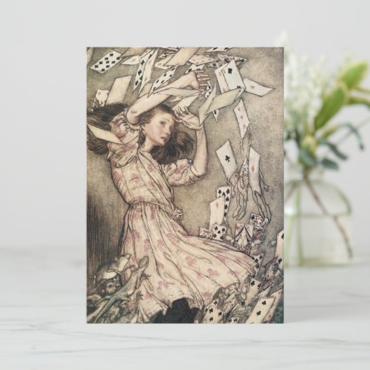  avonturen in Wonderland door Rackham Kaart (Staand voorkant)