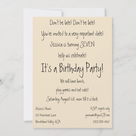  avonturen in Wonderland door Rackham Kaart (Achterkant)