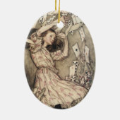 avonturen in Wonderland door Rackham Keramisch Ornament (Achterkant)