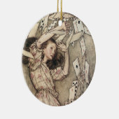  avonturen in Wonderland door Rackham Keramisch Ornament (Rechts)