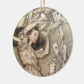  avonturen in Wonderland door Rackham Keramisch Ornament (Links)