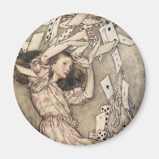 avonturen in Wonderland door Rackham Magneet (Voorkant)