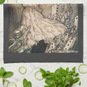 avonturen in Wonderland door Rackham Theedoek (Gevouwen)