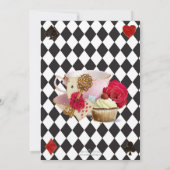 avonturen in Wonderland Mad Tea Party Birthday Kaart (Achterkant)