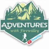 Avonturen met Firewilley vinyl sticker (Voorkant)