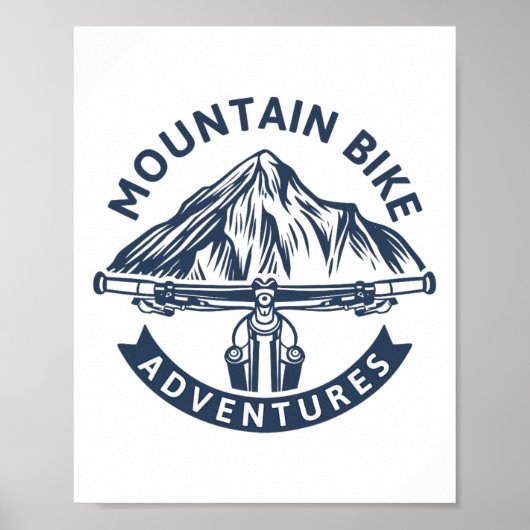 Avonturen - Mountainbiken Poster (Voorkant)