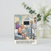 Avonturen op de Eerste Hulp Cartoon Briefkaart (Staand voorkant)