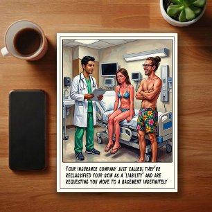 Avonturen op de Eerste Hulp Cartoon Briefkaart