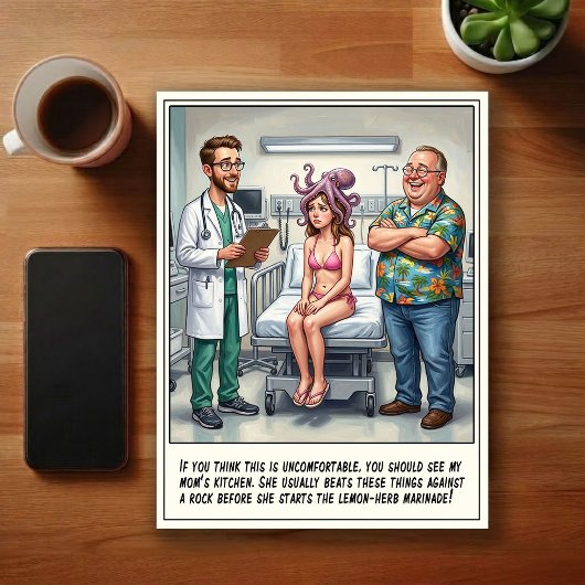 Avonturen op de Eerste Hulp Cartoon Briefkaart