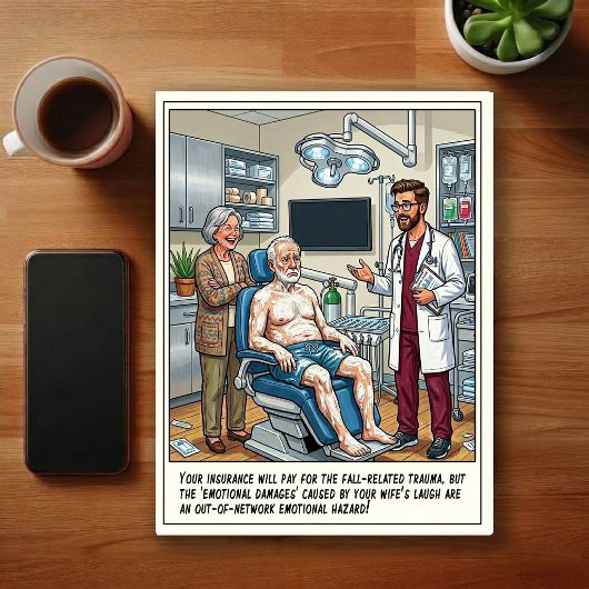 Avonturen op de Eerste Hulp Cartoon Briefkaart